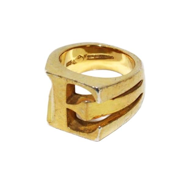 ザレタリング the lettering イニシャルリング 指輪 925 10号 ゴールドカラー /...