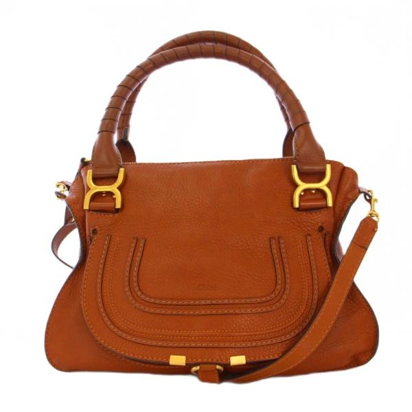 クロエ CHLOE マーシー ハンドバッグ ショルダーバッグ 2way レザー ブラウン 03116...