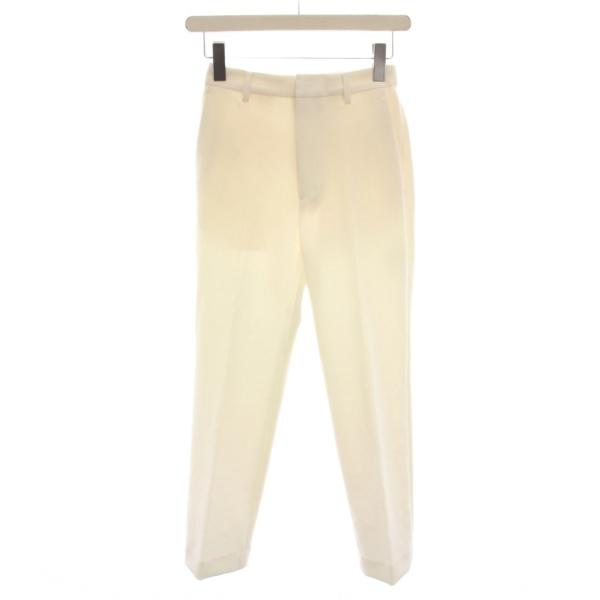 ユナイテッドアローズ UNITED ARROWS P/RY/PU スリムパンツ テーパード 34 白...