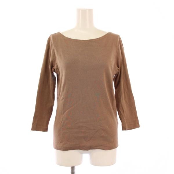 オーラリー AURALEE IENA カットソー 七分袖 ボートネック 無地 ストレッチ ワンカラー...