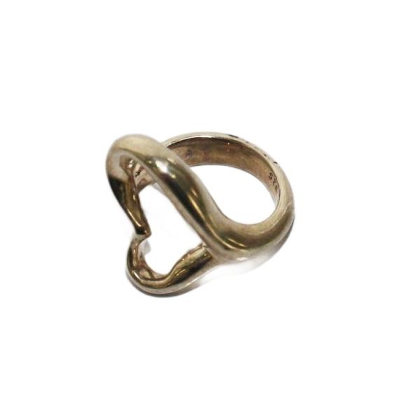 ティファニー TIFFANY &amp; CO. オープンハート リング 指輪 925 6号 シルバーカラー...