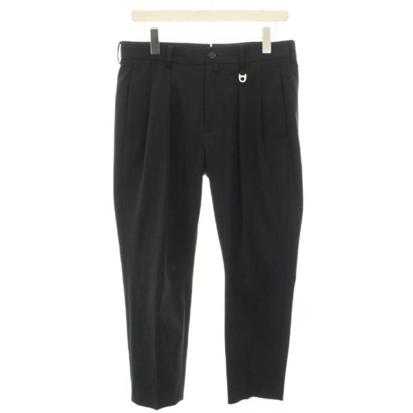 エウラ EULLA ボックスタックトラウザーズ BOX TUCK TROUSERS スラックス ジッ...
