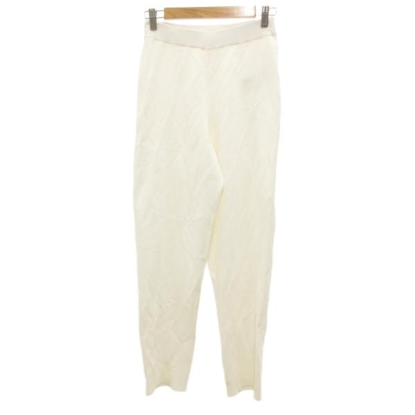アルアバイル allureville サブリナパンツ テーパード ストレッチ 2 白 ホワイト /J...