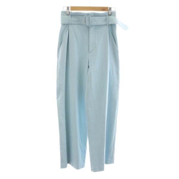 アルアバイル allureville シェルタリングビッグバックルパンツ ワイドパンツ 麻混 リネン...