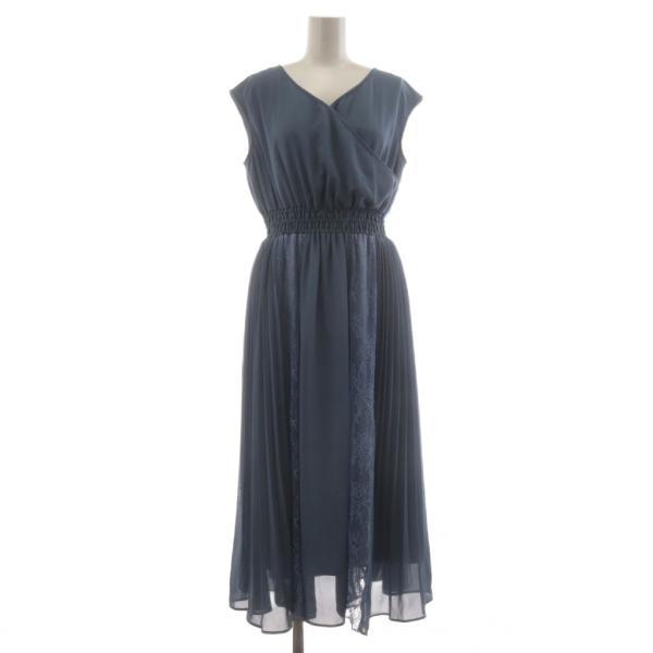 ジルスチュアート JILL STUART カラードレス ノースリーブワンピース FR 青 ブルー プ...