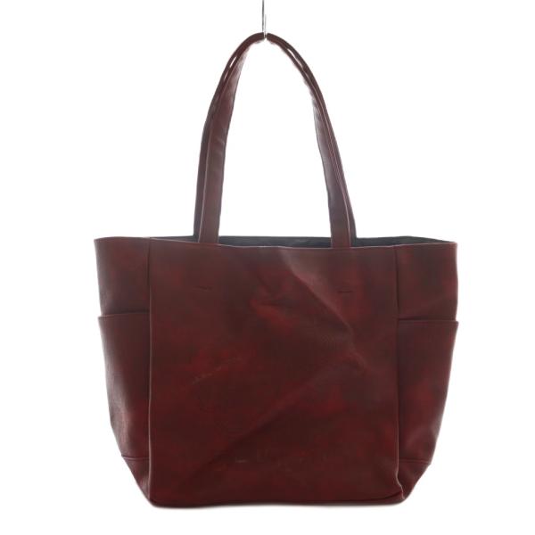 スカラー ScoLar トートバッグ 型押し 斑模様 赤 レッド /AQ ■OS レディース