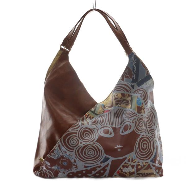 スカラー ScoLar トートバッグ 総柄 茶 マルチカラー /AQ ■OS レディース