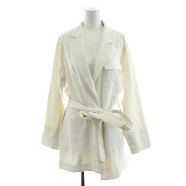 アメリヴィンテージ Ameri VINTAGE テーラードジャケット シングル 麻 リネン混 リボン...