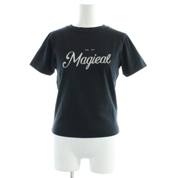 スナイデル SNIDEL Tシャツ 半袖 F 紺 ネイビー /AP レディース
