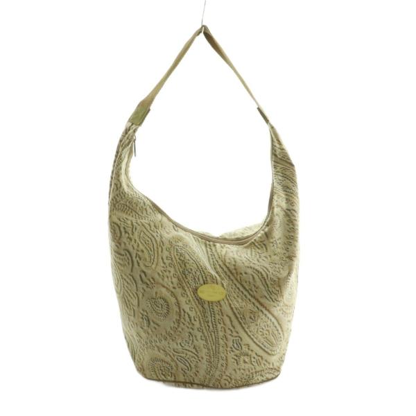 エトロ ETRO ボディバッグ ショルダーバッグ ホーボーバッグ 総柄 ベージュ /MI レディース