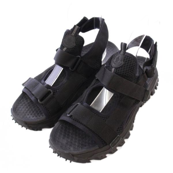 モンクレール MONCLER TRAIL GRIP VELA ストラップサンダル 厚底 ワンカラー ...