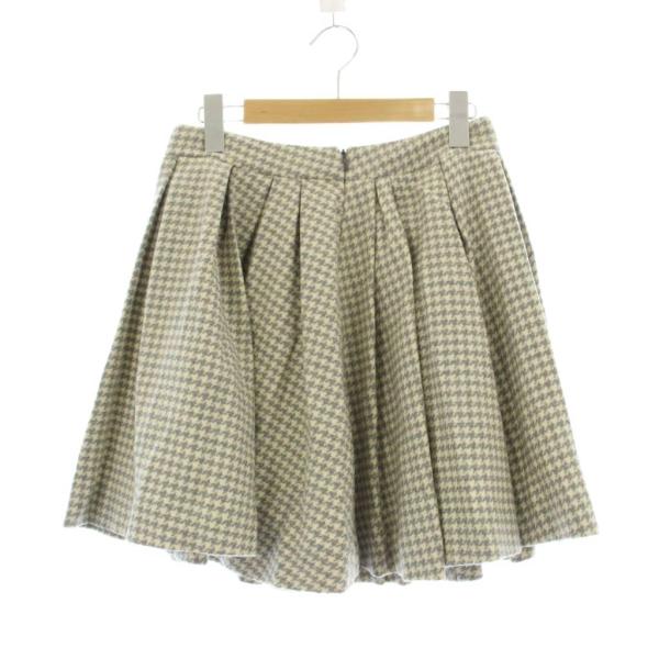 アディアム ADEAM プリーツ スカート ミニ 4 グレー 灰色 千鳥格子/JP レディース