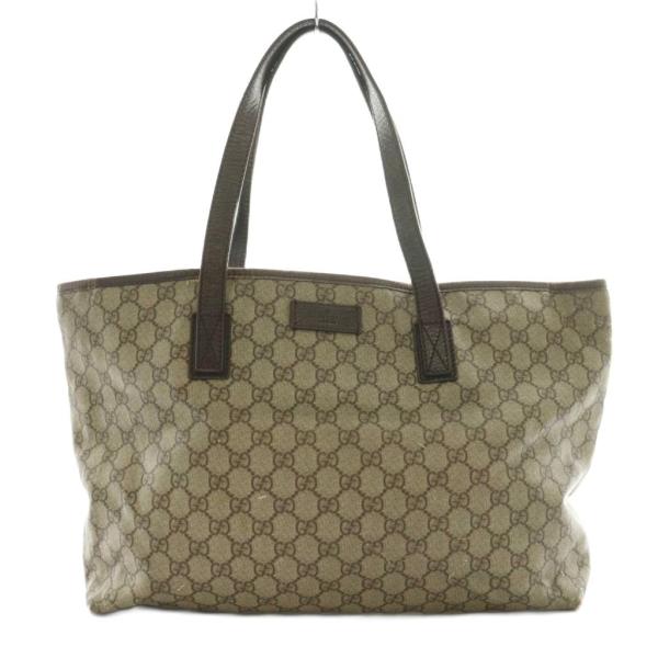 グッチ GUCCI トートバッグ 茶 ブラウン グレー /SS ■OS レディース
