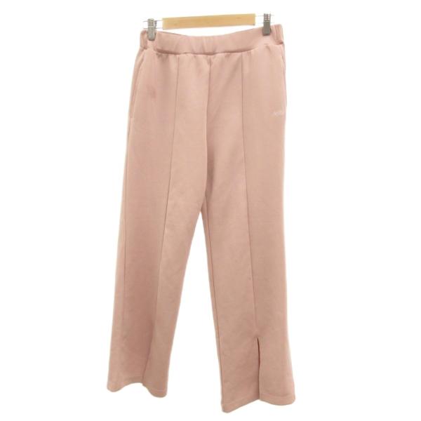 ナージー NERGY サブリナパンツ イージー ストレッチ ロゴ S ピンク /JS