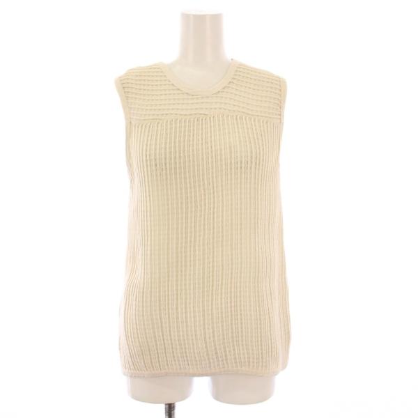 カオス CHAOS タンクトップ ニット クルーネック ストレッチ F アイボリー /BB レディー...