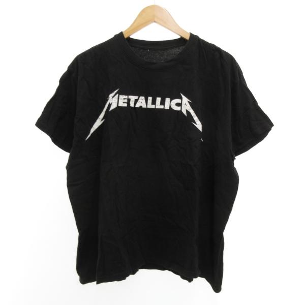 メタリカ METALLICA  バンドTシャツ 半袖 ロゴプリント XXL 黒 ブラック /JS メ...
