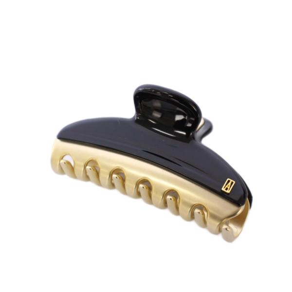 アレクサンドルドゥパリ Alexandre De Paris ヘアクリップ ヘアアクセサリー 黒 ゴ...