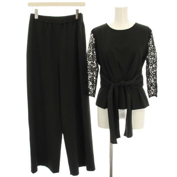 ダイアグラム グレースコンチネンタル セットアップ 上下 サイドレースイージーパンツ＆レース切替ブラ...