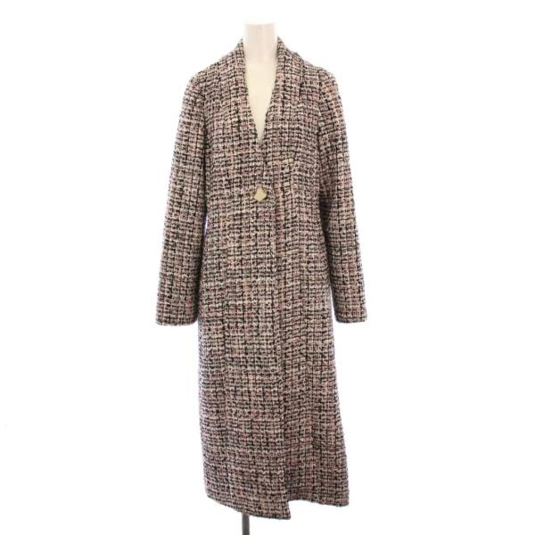 リリーブラウン Lily Brown 24AW チェスターコート アウター ロング丈 ツイード 2 ...