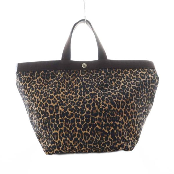 エルベシャプリエ トートバッグ PANTHERE TAUPE パンサートープ 茶色 ブラウン 黒 ブ...