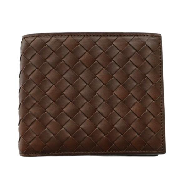 ボッテガヴェネタ BOTTEGA VENETA イントレチャートバイフォールドウォレット 二つ折り財...