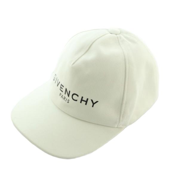 ジバンシィ GIVENCHY キャップ 帽子 ロゴプリント 56 白 ホワイト H21021 /MI...