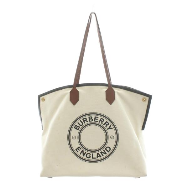 バーバリー BURBERRY ハンドバッグ ショルダーバッグ トートバッグ ロゴ キャンバス レザー...