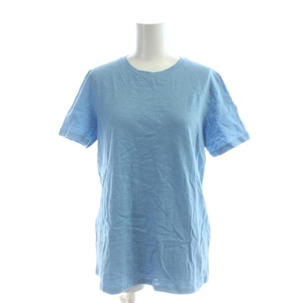 未使用品 セオリー Theory Tシャツ S 青 ブルー 無地 ラウンドネック 半袖 /AP レデ...
