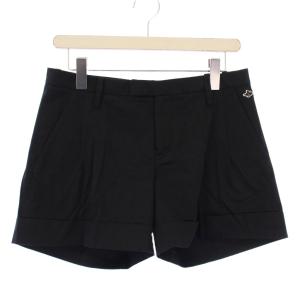 パーリーゲイツ PEARLY GATES ゴルフウェア ショートパンツ タック ワンカラー 1 紺 ネイビー /BB レディース