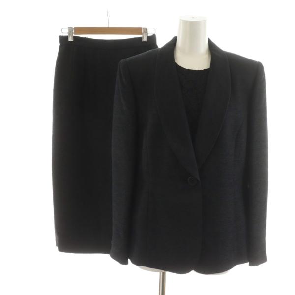 ハーディエイミス HARDY AMIES スーツ セットアップ アンサンブル ブラウス シャツ テー...