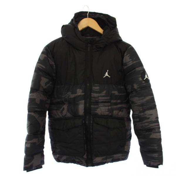 ナイキ NIKE AIR JORDAN 中綿ジャケット フーディ ジップアップ 12-13 黒 /K...