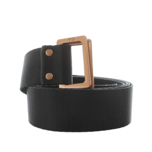 ワイスリー Y-3 アディダス CLASSIC LOGO BELT ベルト ロゴ ナイロン 黒 ブラ...