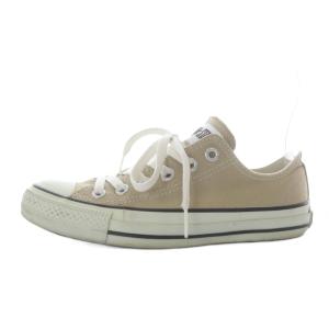 コンバース CONVERSE オールスター スニーカー ローカット キャンバス US4.5 ベージュ /YO24 レディース