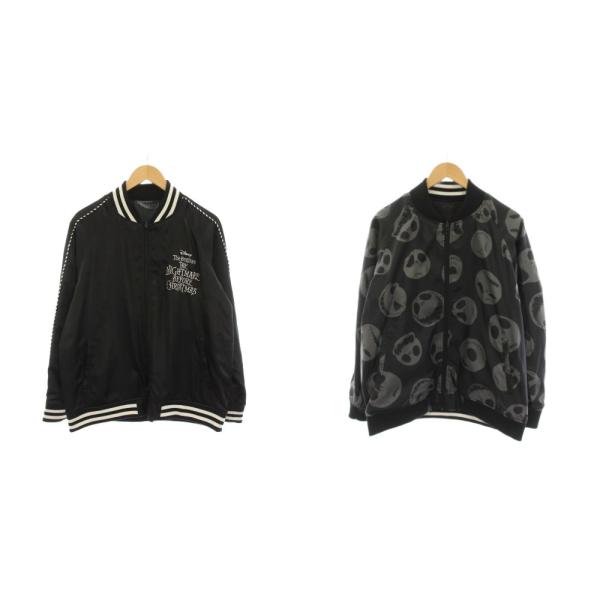 ディズニー Disney リバーシブル スカジャン ジャケット ブルゾン ナイトメアー ビフォア ク...