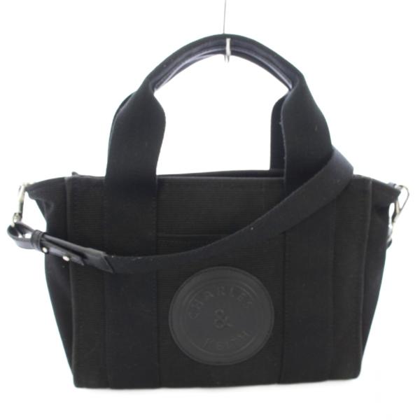 チャールズ&amp;キース  CHARLES&amp;KEITH ハンドバッグ ショルダーバッグ 2WAY キャンバ...