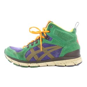 オニツカタイガー Onitsuka Tiger HARANDIA MT ハイカットスニーカー シューズ 厚底 スエード 切替 US6 24.5cm マルチカラー TH4L0L