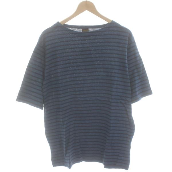 未使用品 アボンタージ A VONTADE タグ付き Tシャツ カットソー 半袖 ボーダー ボートネ...