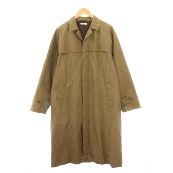 オーラリー AURALEE HIGH COUNT CLOTH BATTING LONG COAT ス...