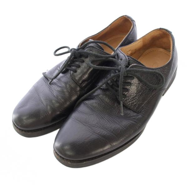 コーチ COACH ビジネスシューズ レースアップ ローヒール レザー ワンカラー US7.5 黒 ...