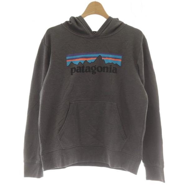 パタゴニア Patagonia パーカー トレーナー 裏起毛 フロントロゴプリント XL グレー フ...