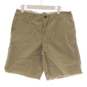 ポロ バイ ラルフローレン Polo by Ralph Lauren パンツ 20 ベージュ ショート ハーフ フリンジヘム ダメージ加工 /AU キッズ