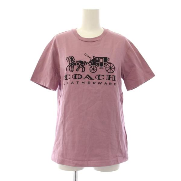 コーチ COACH エバーグリーンホースアンドキャリッジTシャツ カットソー 半袖 クルーネック ロ...