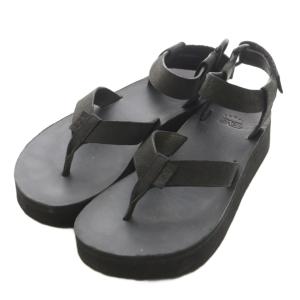 テバ Teva サンダル トング ストラップ 厚底 24.0cm 黒 ブラック 1113192 /AN25 レディース