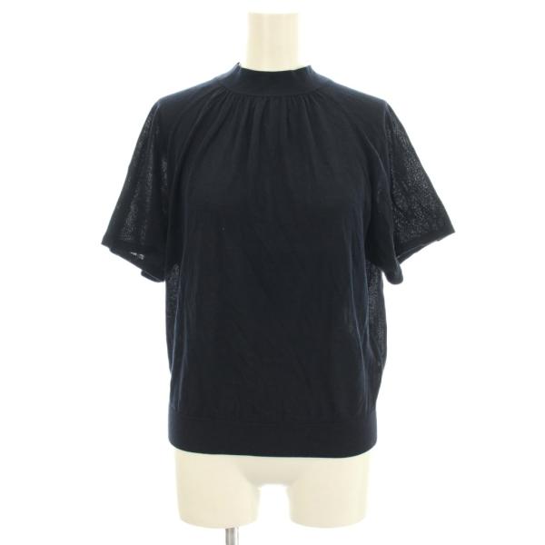 未使用品 ボッシュ BOSCH B ability 半袖 ニット カットソー ハイネック 38 ネイ...