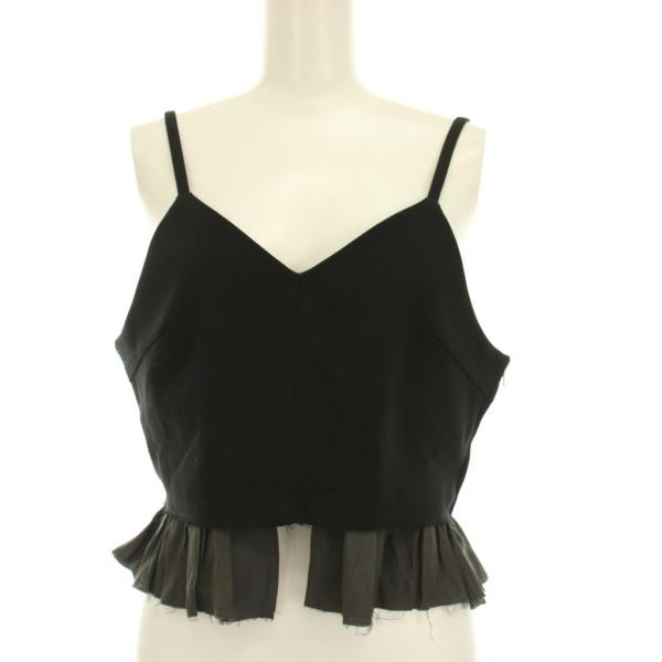 アメリヴィンテージ Ameri VINTAGE キャミソール ビスチェ S 黒 ブラック Vネック ...