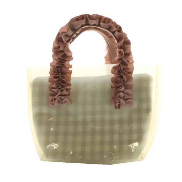 ウィルセレクション WILLSELECTION ハンドバッグ ビニール ベージュ アイボリー /SS...