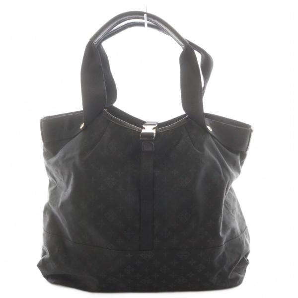 ラシット RUSSET トートバッグ ハンドバッグ モノグラム 総柄 ナイロン 黒 ブラック /AN...