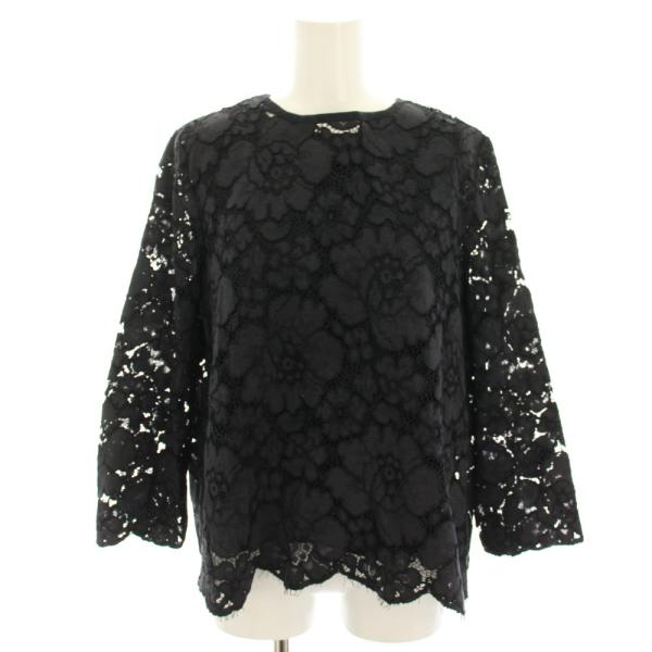 アドーア 2点セット インナー付ソレイユフラワーレースブラウス 長袖 花柄 カットソー ノースリーブ...