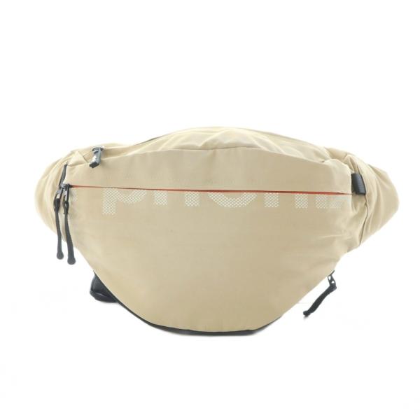 未使用品 フェニックス +phenix ウエストバッグ ボディバッグ ベージュ オレンジライン ファ...