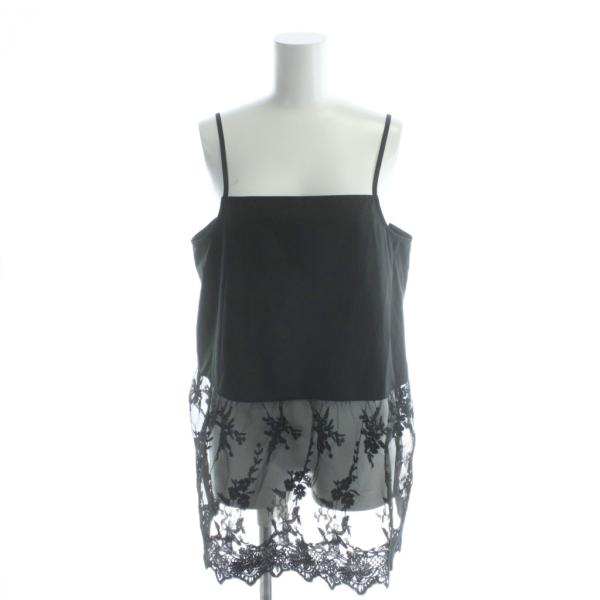 アパートバイローリーズ apart by lowrys レースキャミチュニック キャミソール F 黒...